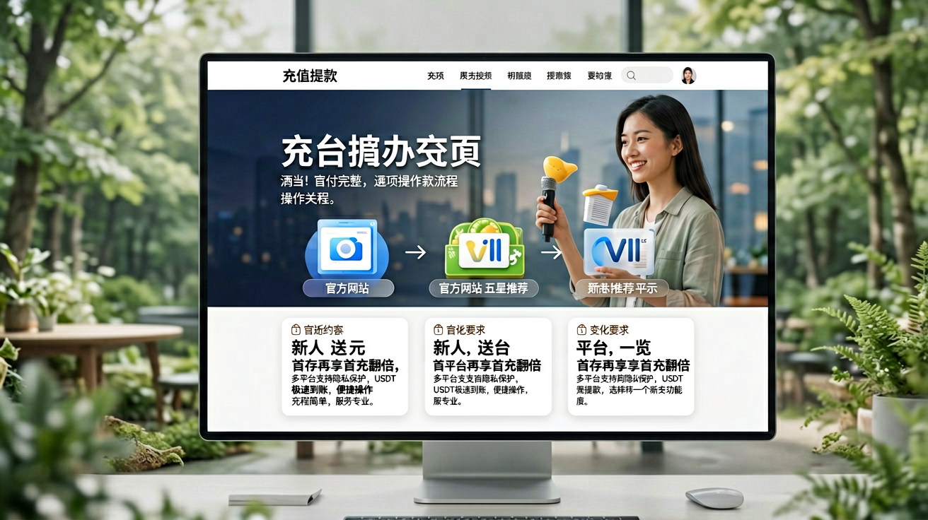 彩神平台充值提款页面，展示USDT支付选项与操作流程